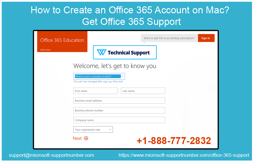 contact microsoft office 365 for mac